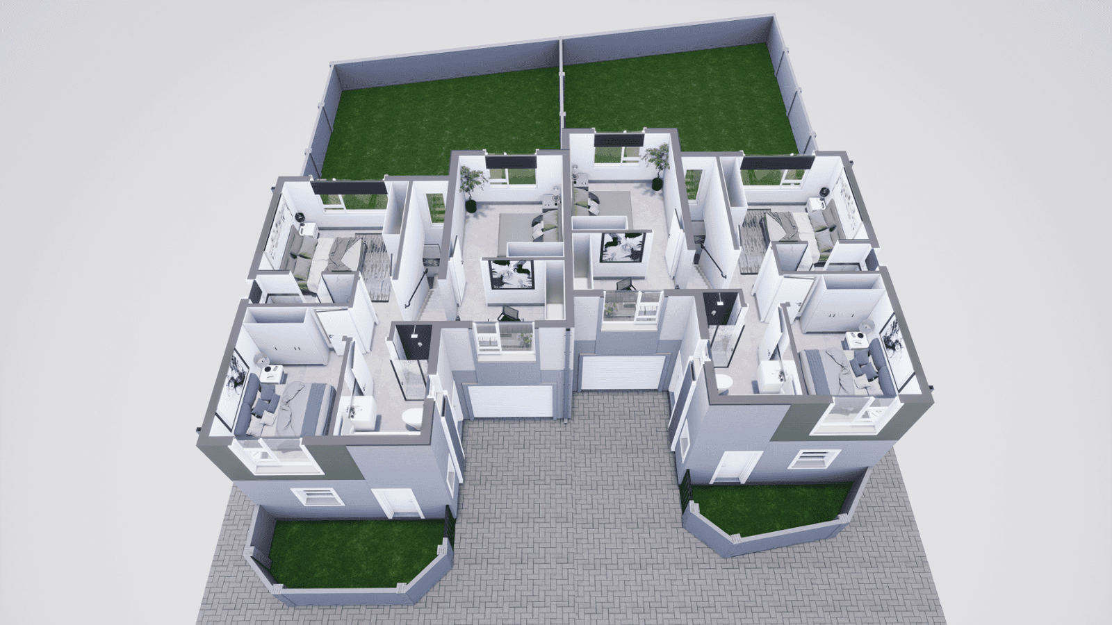 Type A 3D Floor Plan Upstairs