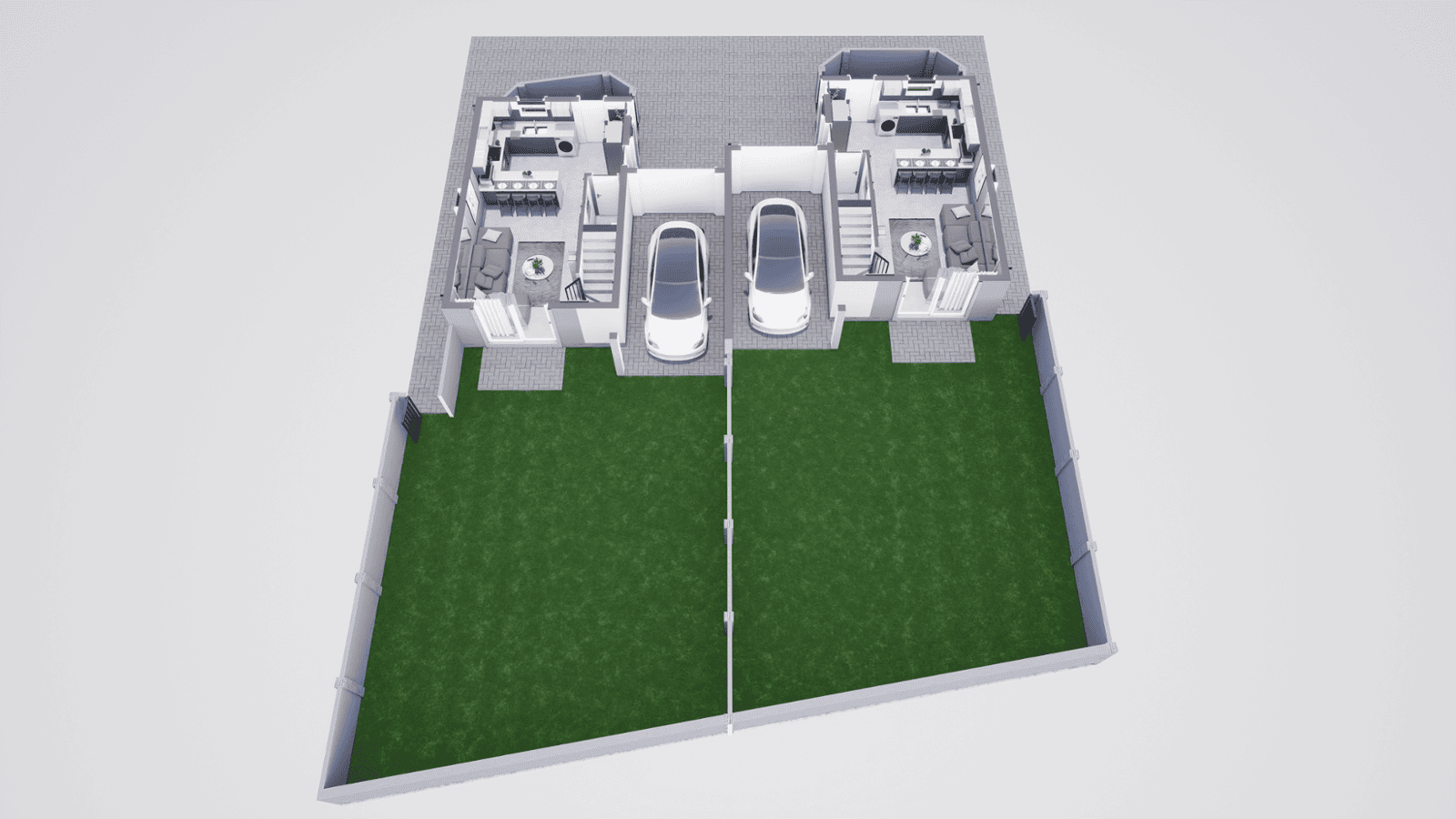 Type A 3D Floor Plan Downstairs