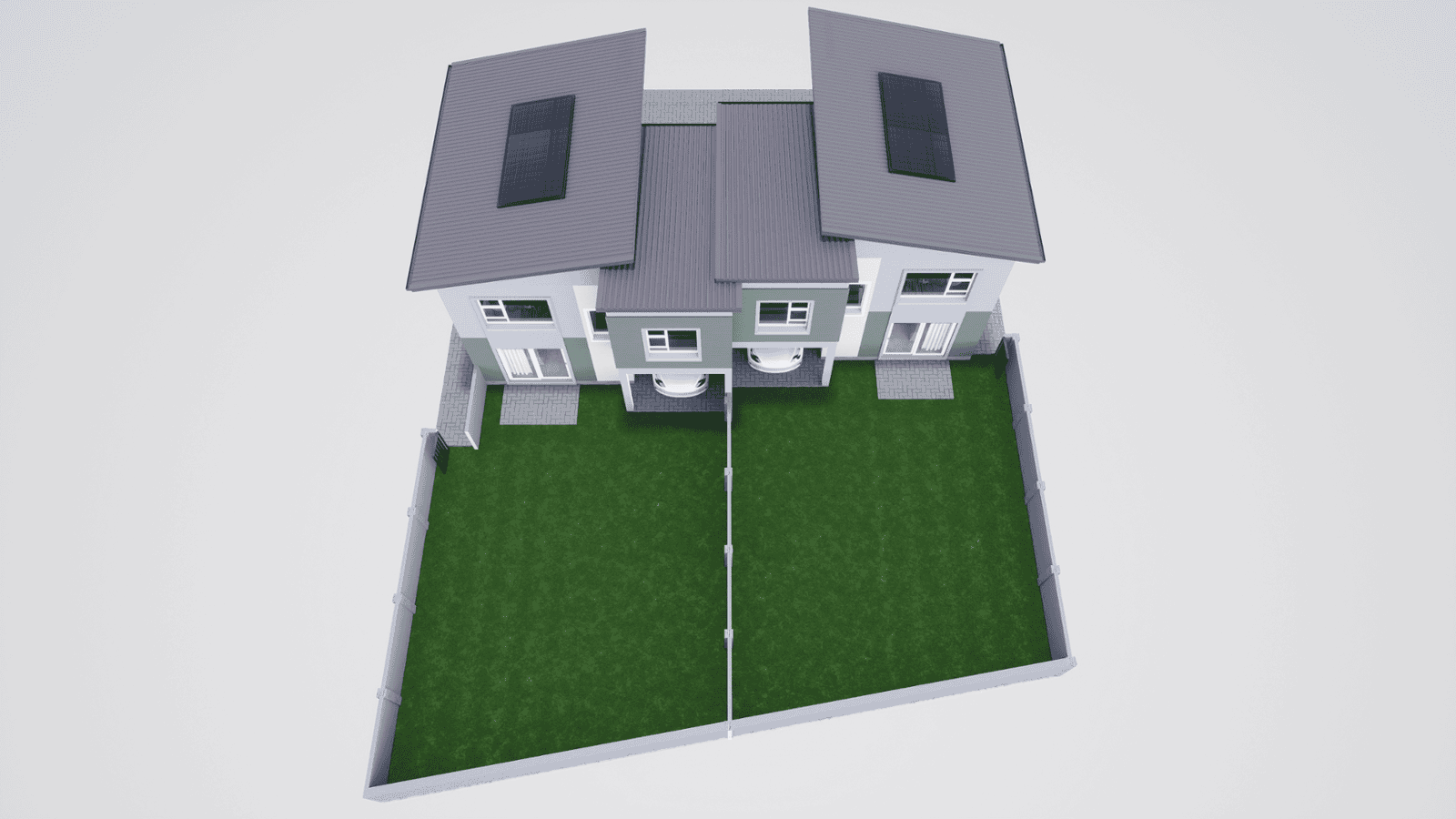 Type A 3D Floor Plan Roof