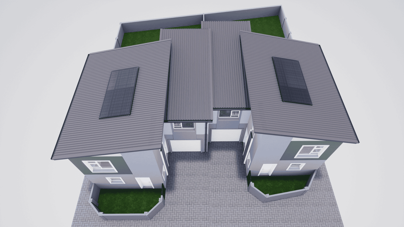Type A 3D Floor Plan Roof