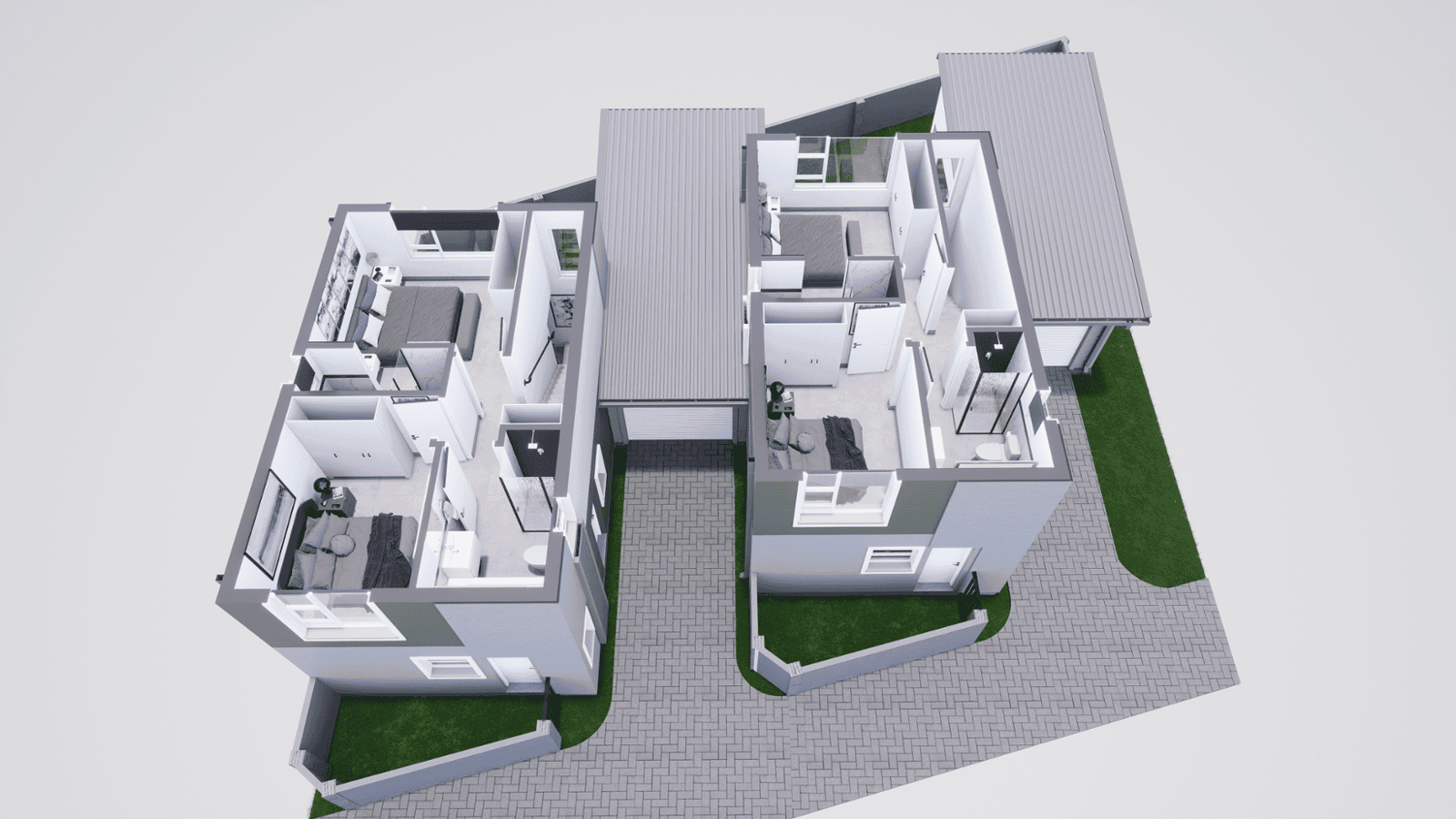 Type C 3D Floor Plan Upstairs